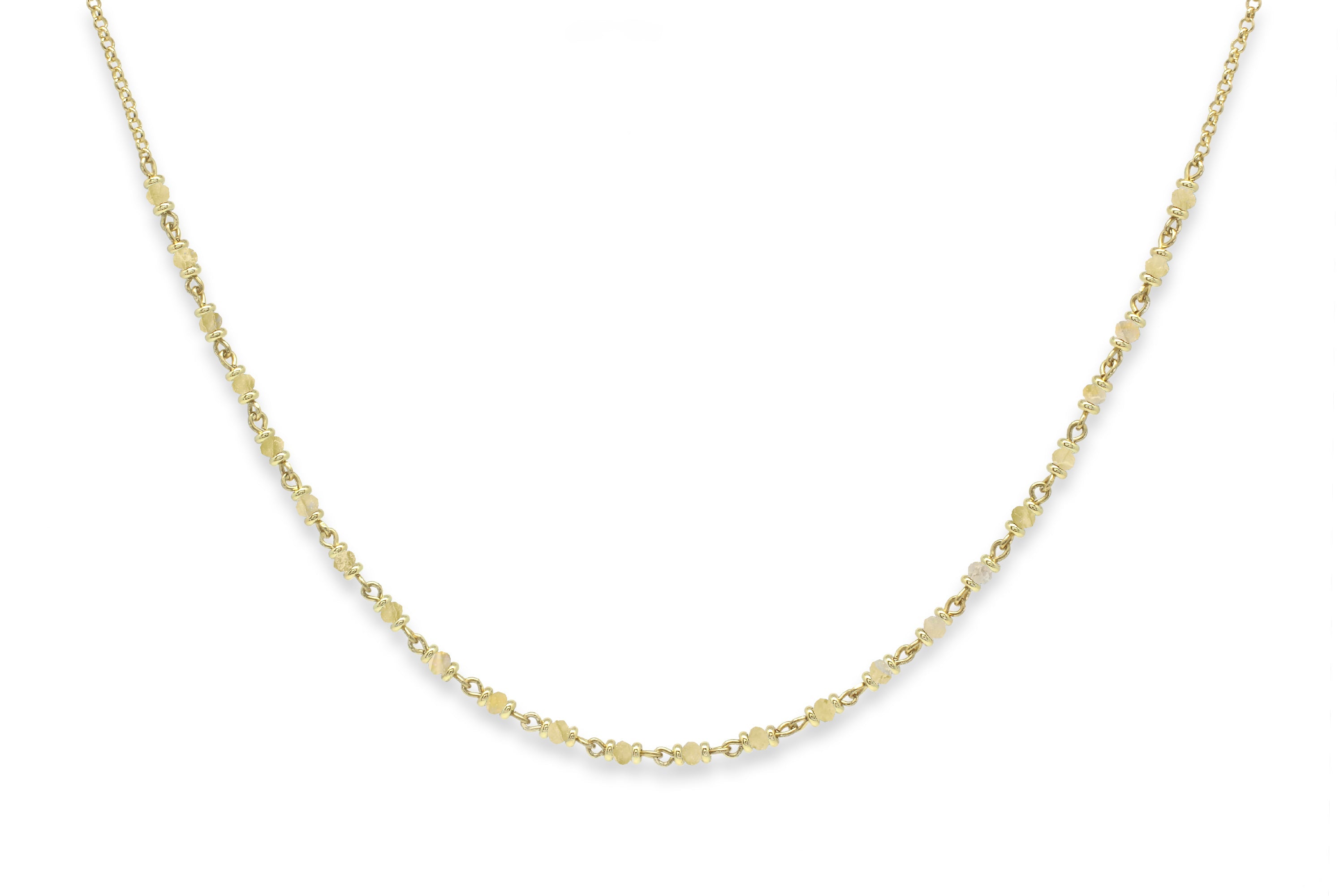Panacea Citrine Gold Gemstone Necklace #color_Gold