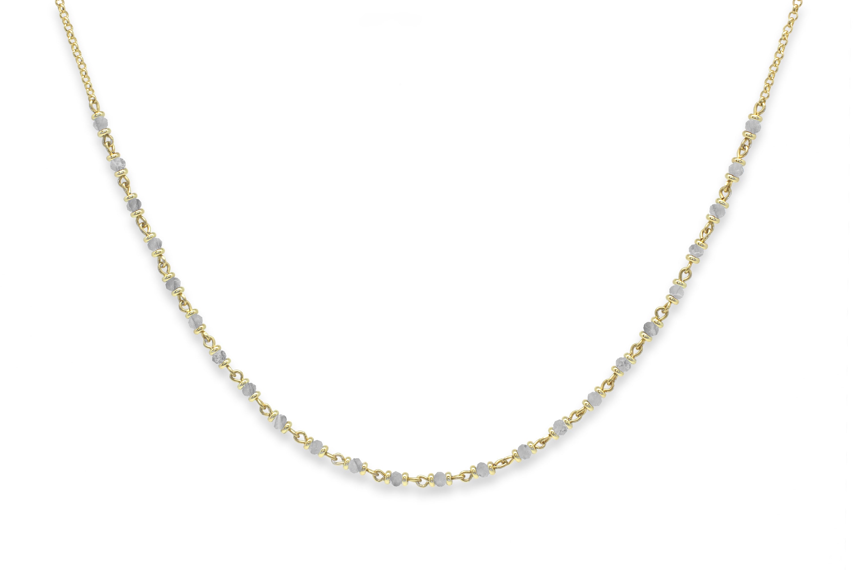 Panacea Labradorite Gold Gemstone Necklace - Boho Betty