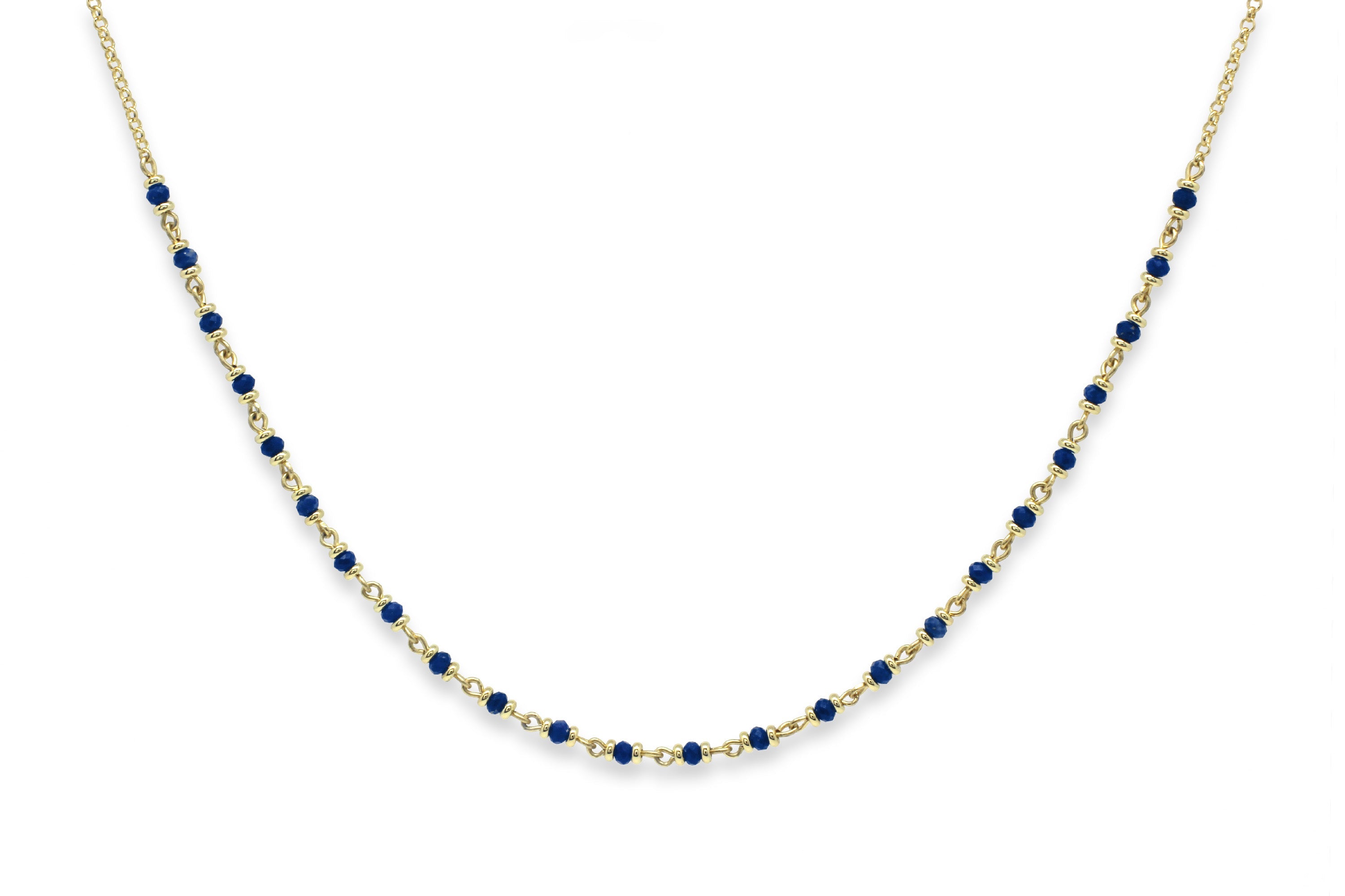 Panacea Lapis Lazuli Gold Gemstone Necklace