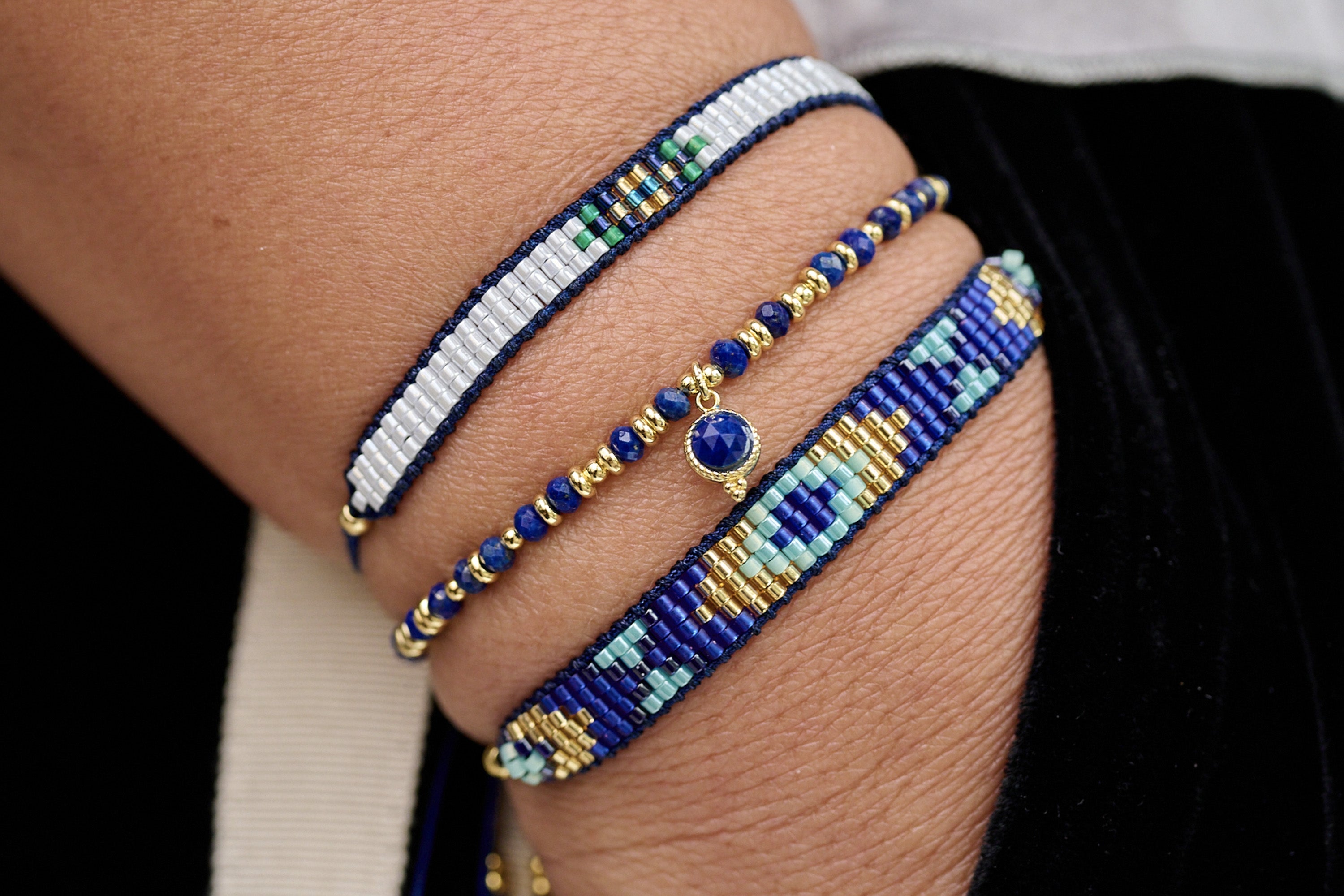 Magic Royal Blue Friendship Beaded Bracelet - Boho Betty