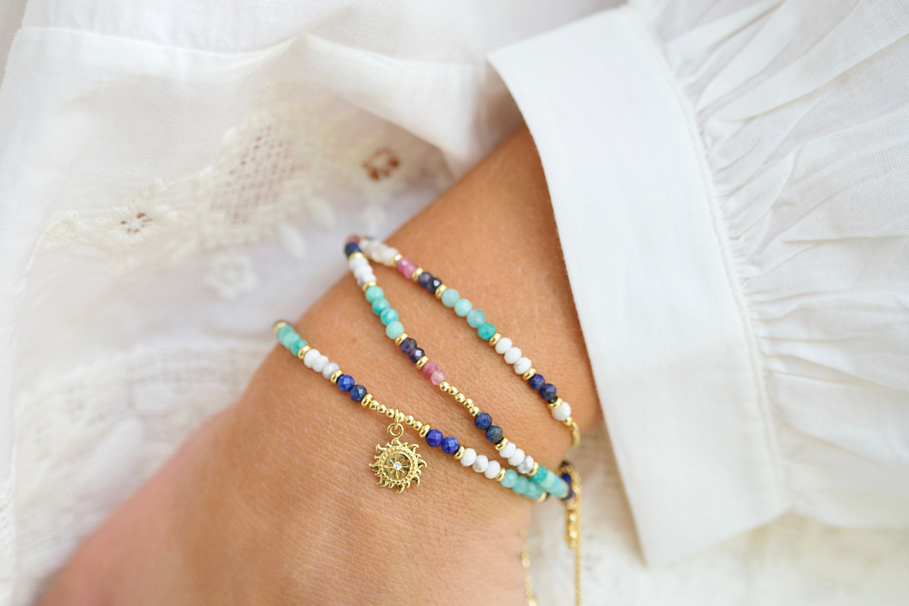 Panache Multi Gemstone  Bracelet - Boho Betty