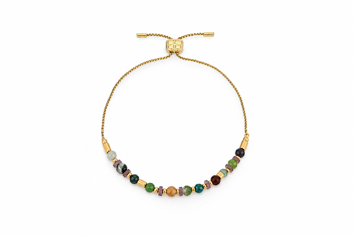 Aya Tourmaline Gold Gemstone Bracelet