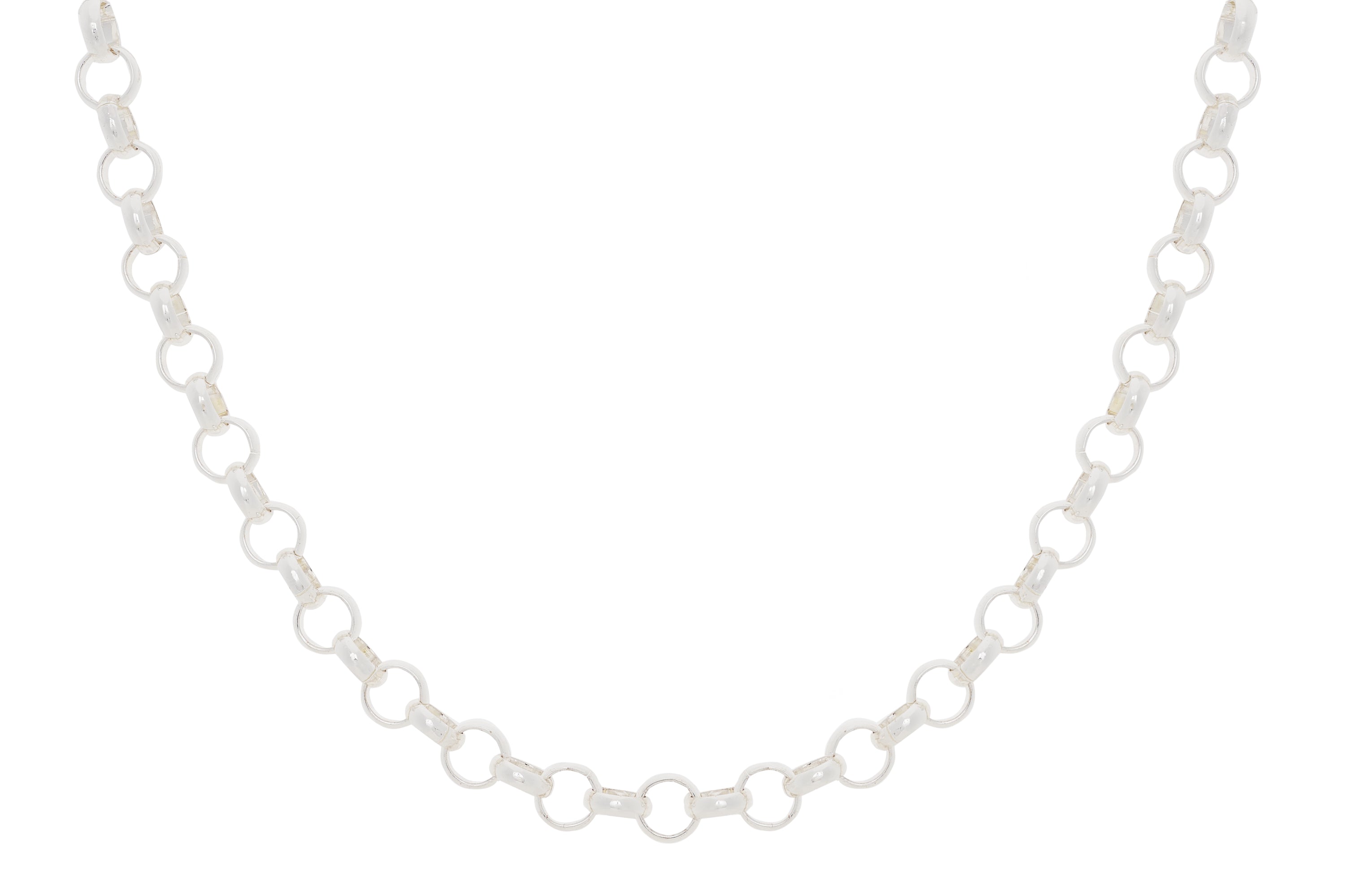 Sif Silver Chunky Chain Necklace#color_Silver