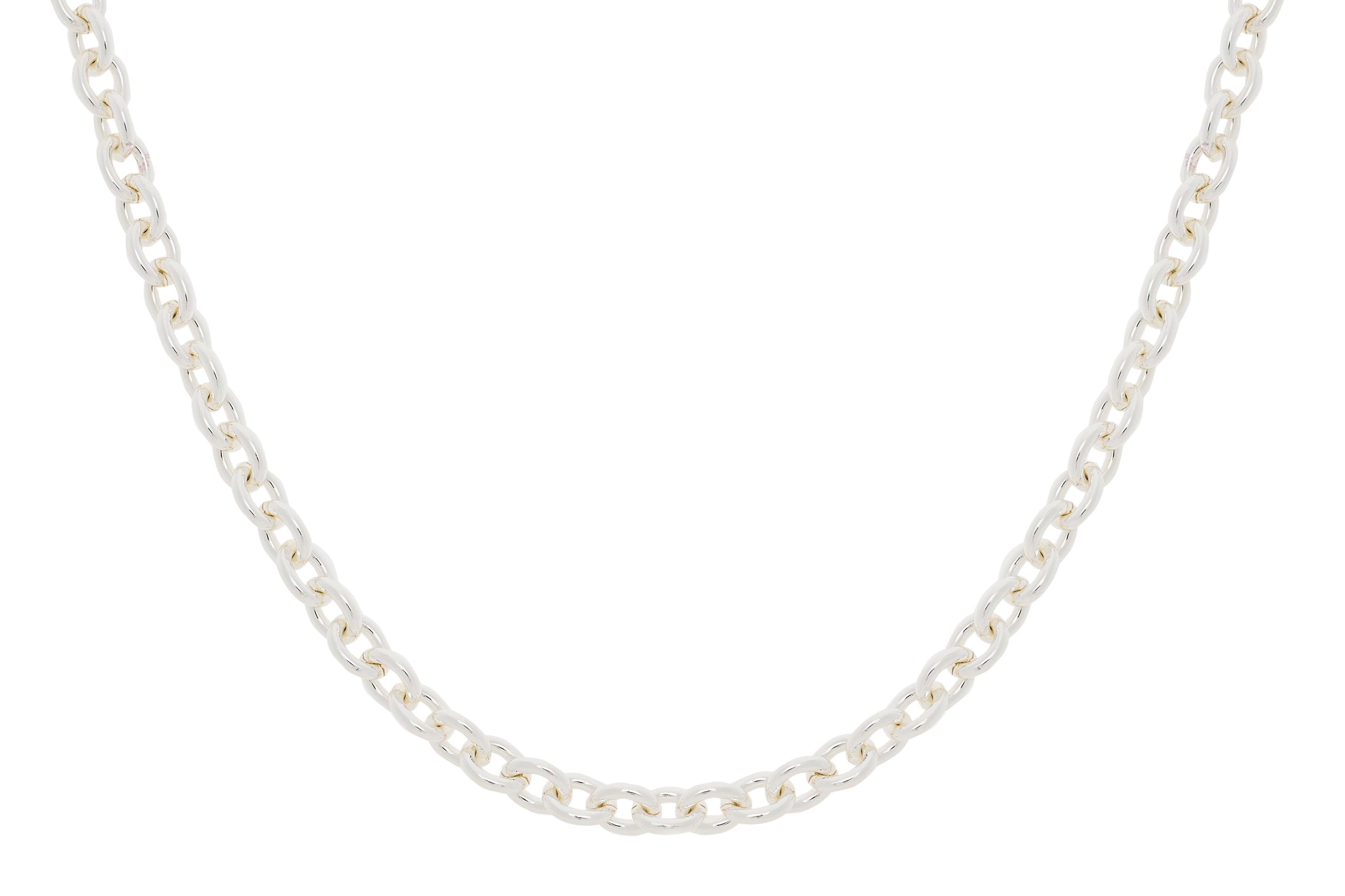 Crisar Silver Chunky Chain Necklace #color_Silver