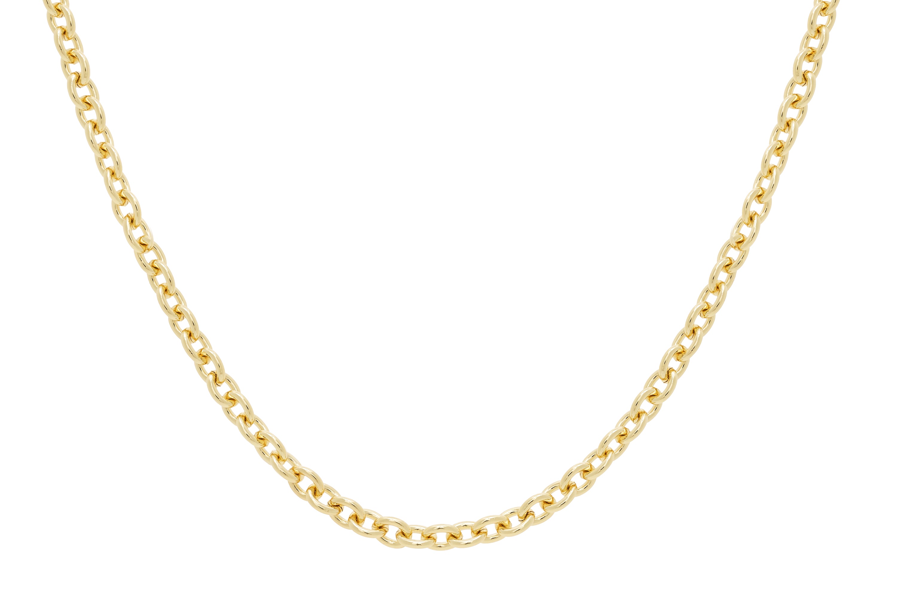 Crisar Gold Chunky Chain Necklace#color_Gold