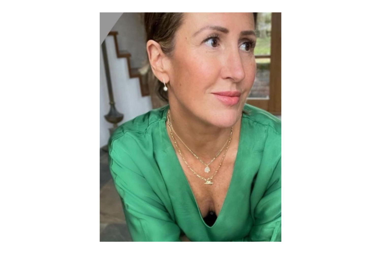 Balan Gold CZ Sterling Silver Drop Huggies - Boho Betty