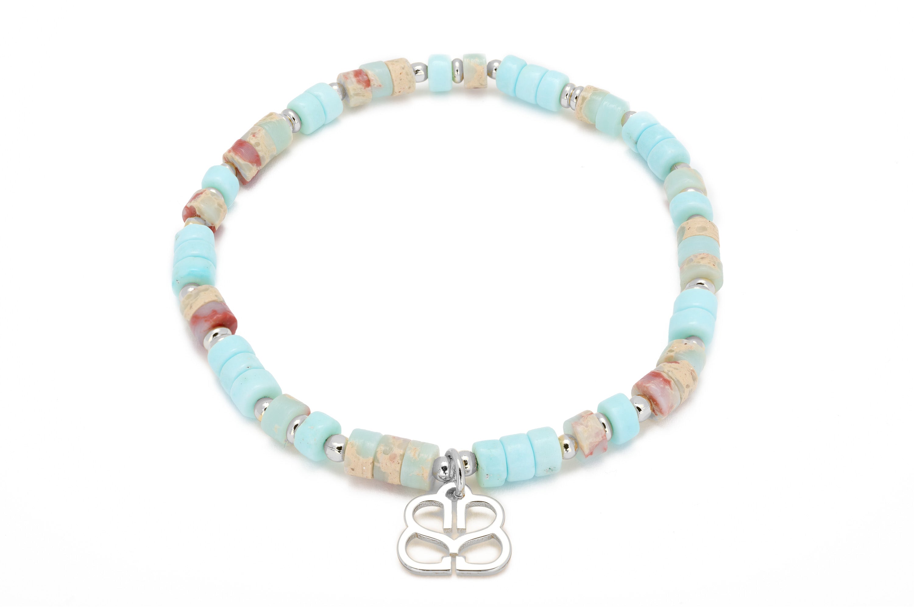 Breeze Aqua Gemstone Bracelet#color_silver