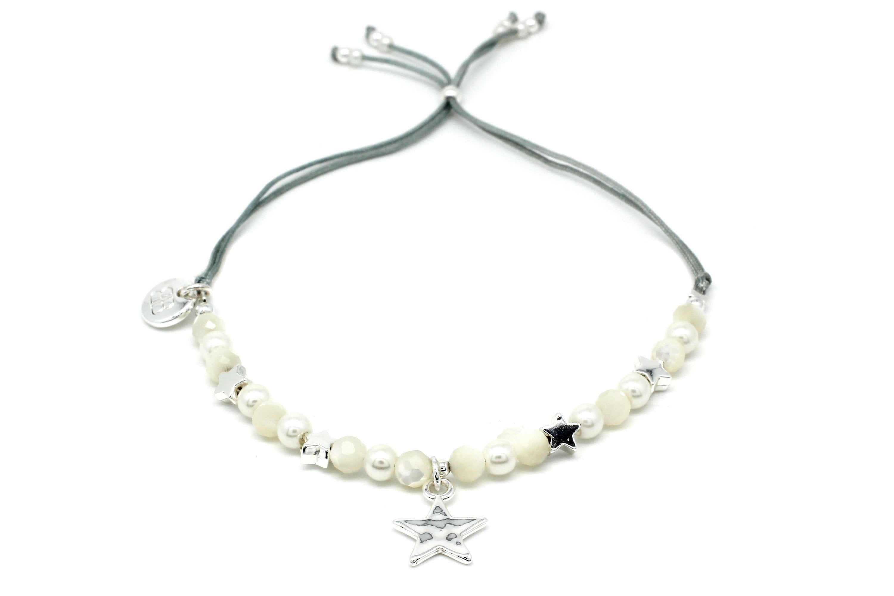 Gabriel Silver Star Stacking Bracelet - Boho Betty