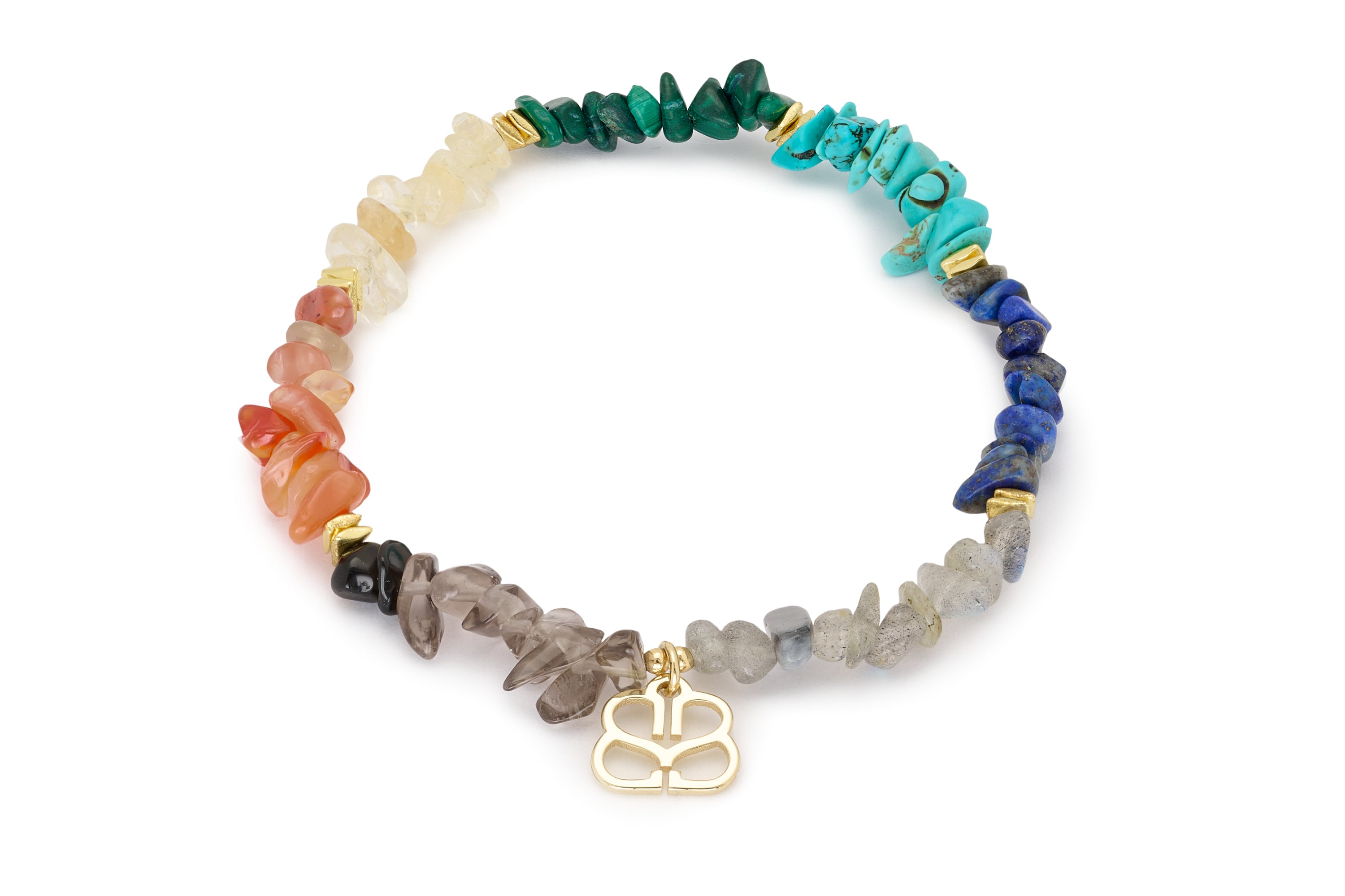 Margold 2 Layer Gemstone Bracelet Stack - Boho Betty