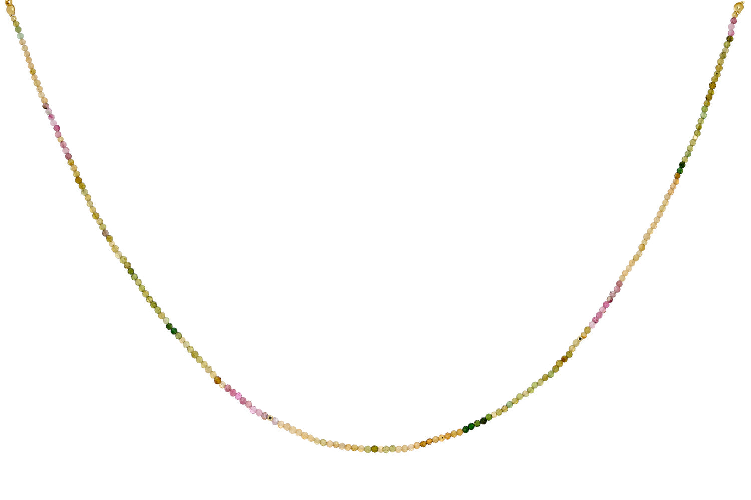 Ember Gold & Tourmaline Beaded Necklace - Boho Betty