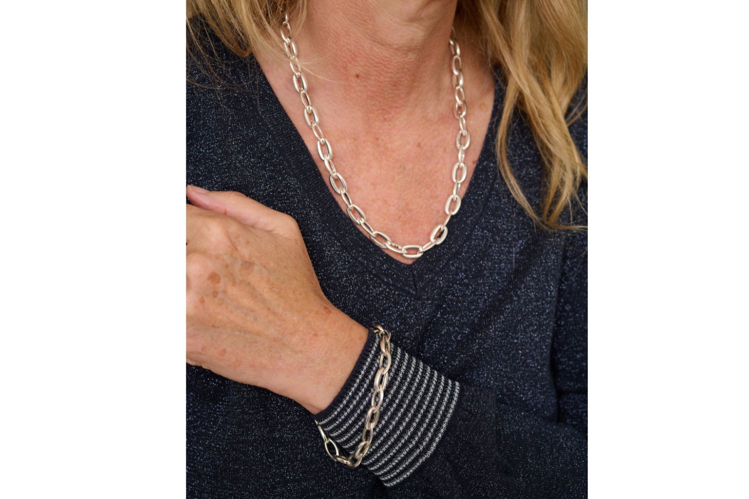 Errai Silver Chunky Chain Necklace - Boho Betty