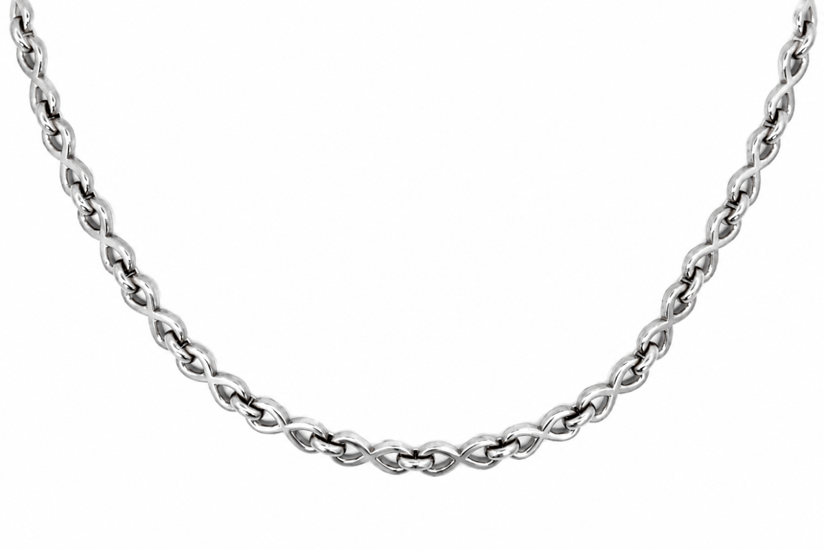 Hachi Silver Infinity Link Necklace