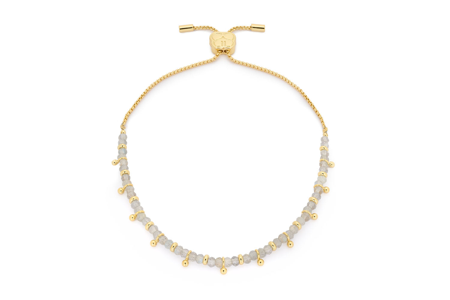 Harmony Labradorite Gold Bracelet - Boho Betty