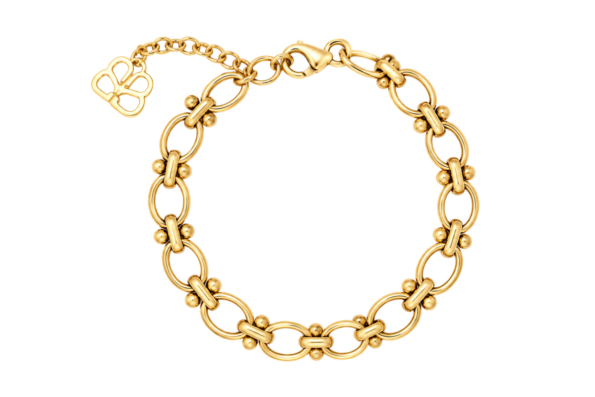Hisa Gold Chunky Chain Bracelet