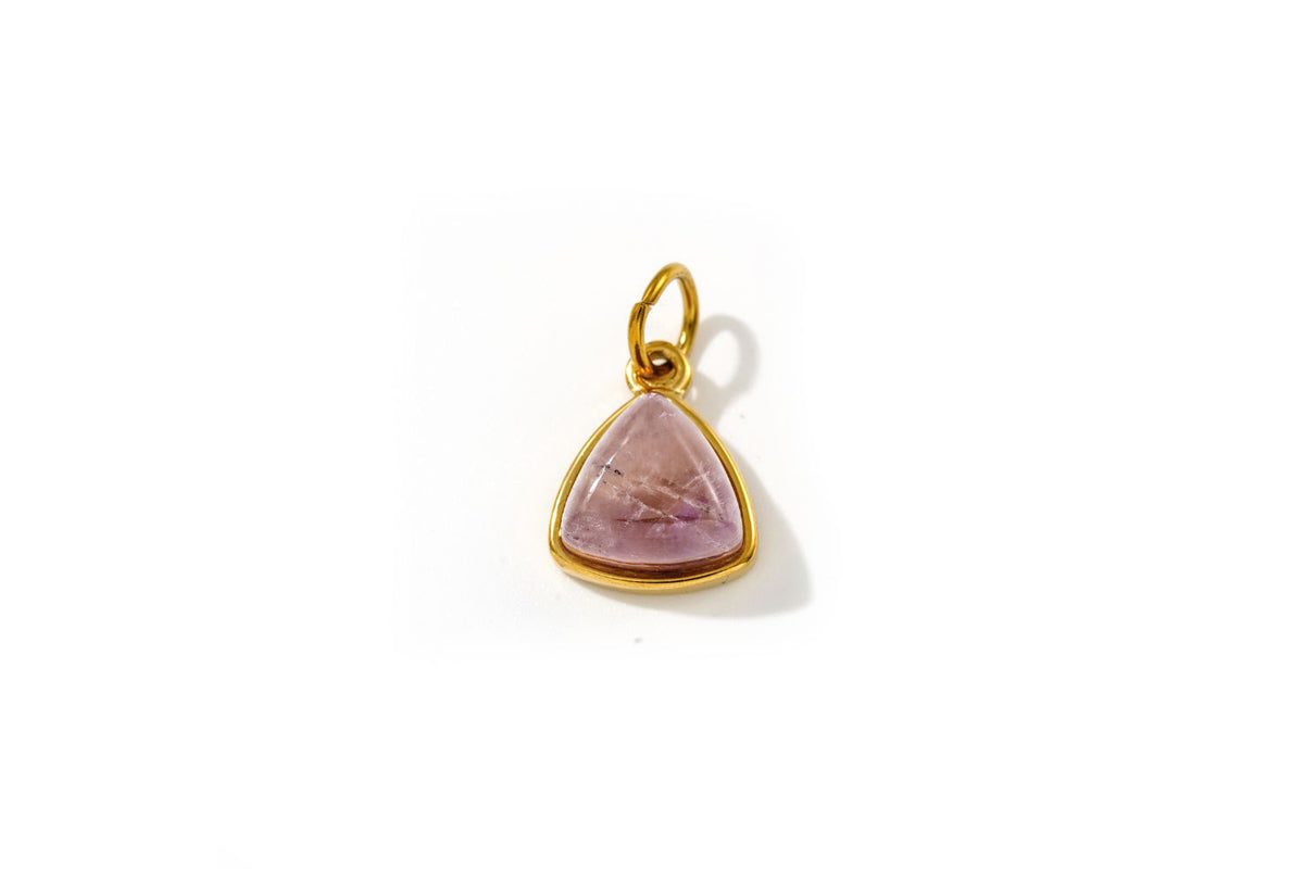 Kallisto Gold Amethyst Gemstone Pendant