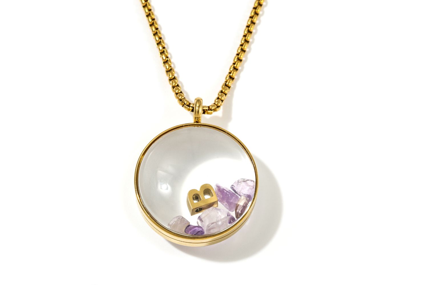 Leilani Locket Amethyst #gemstone_amethyst