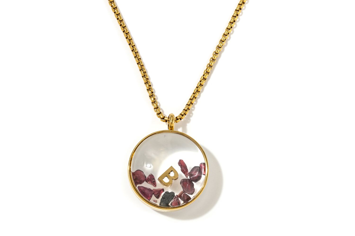 Leilani Locket Garnet #gemstone_garnet