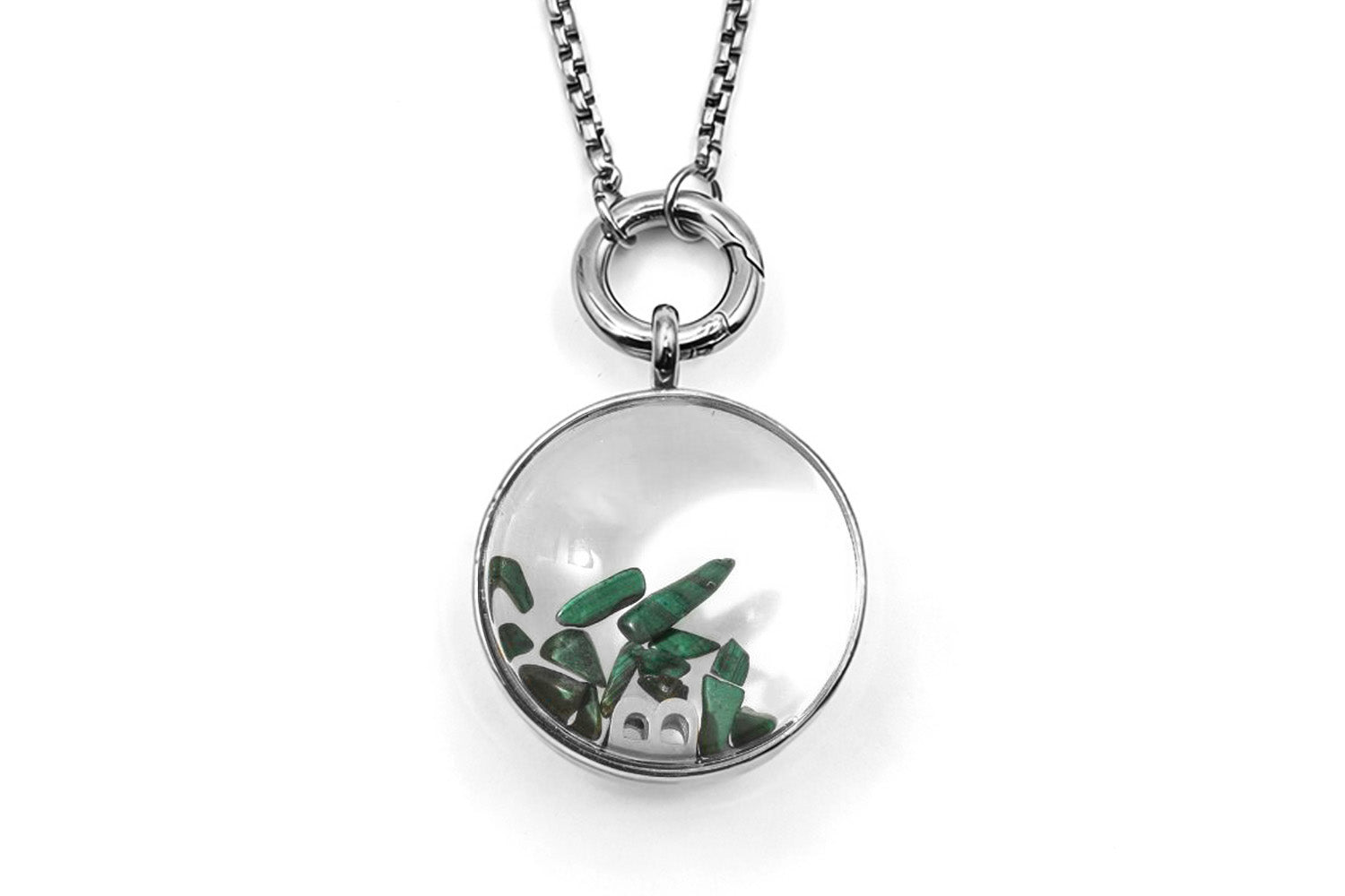 Leilani Locket #gemstone_malachite