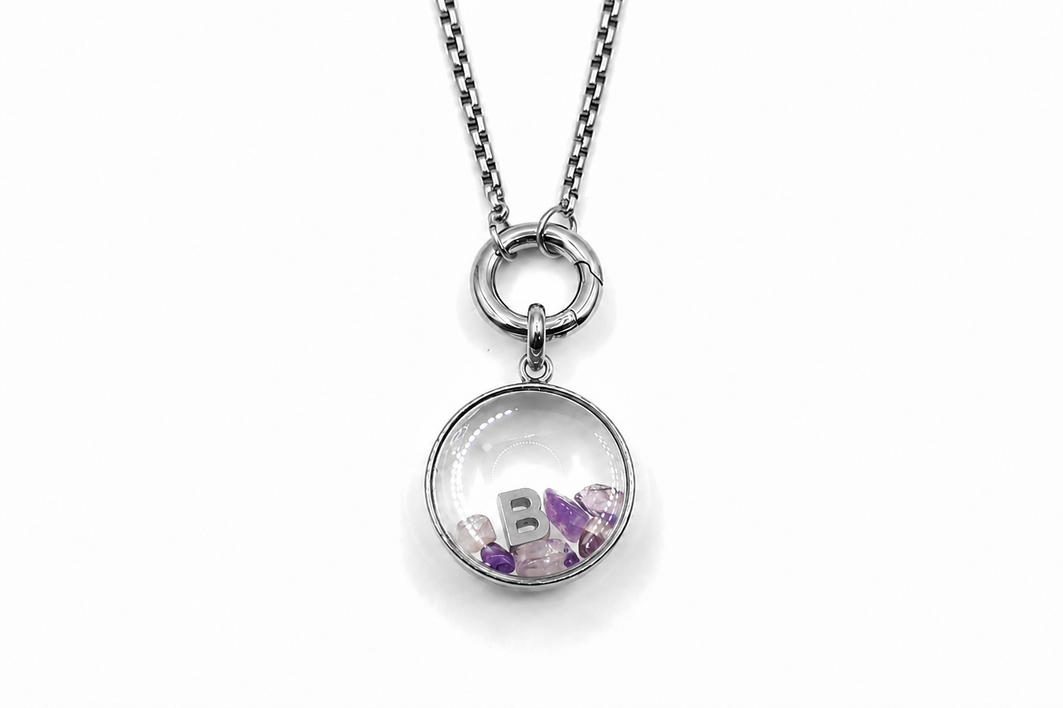 Leilani Midi Personalised Polished Steel Necklace