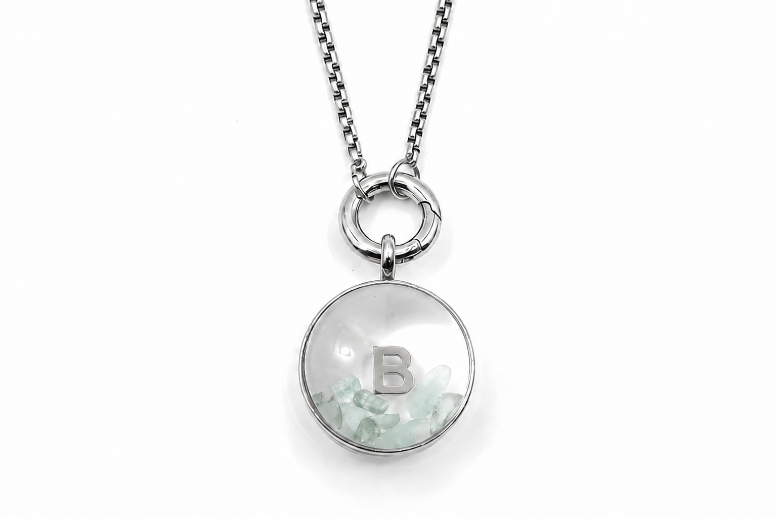 Leilani Midi Personalised Polished Steel Necklace