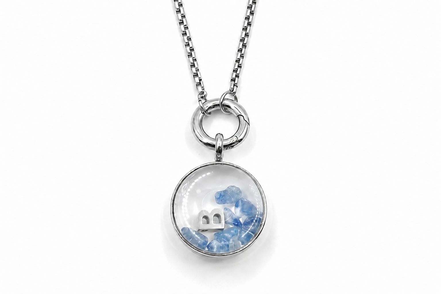 Leilani Midi Personalised Polished Steel Necklace