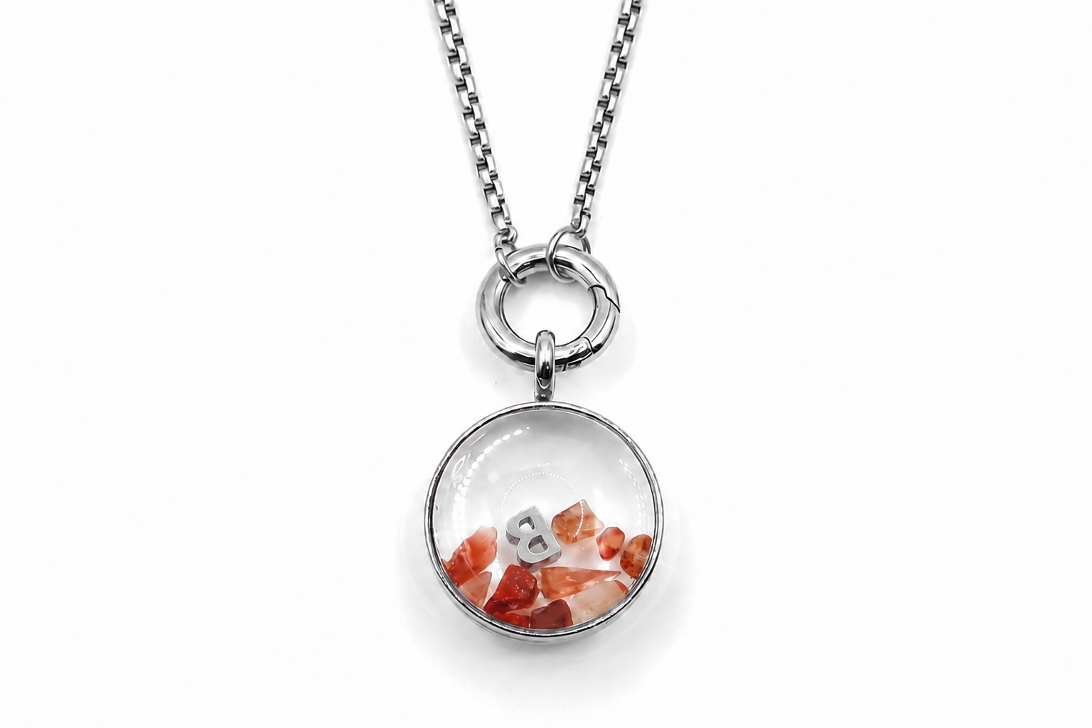 Leilani Midi Personalised Polished Steel Necklace
