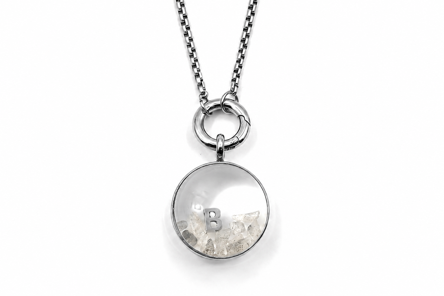 Leilani Midi Personalised Polished Steel Necklace