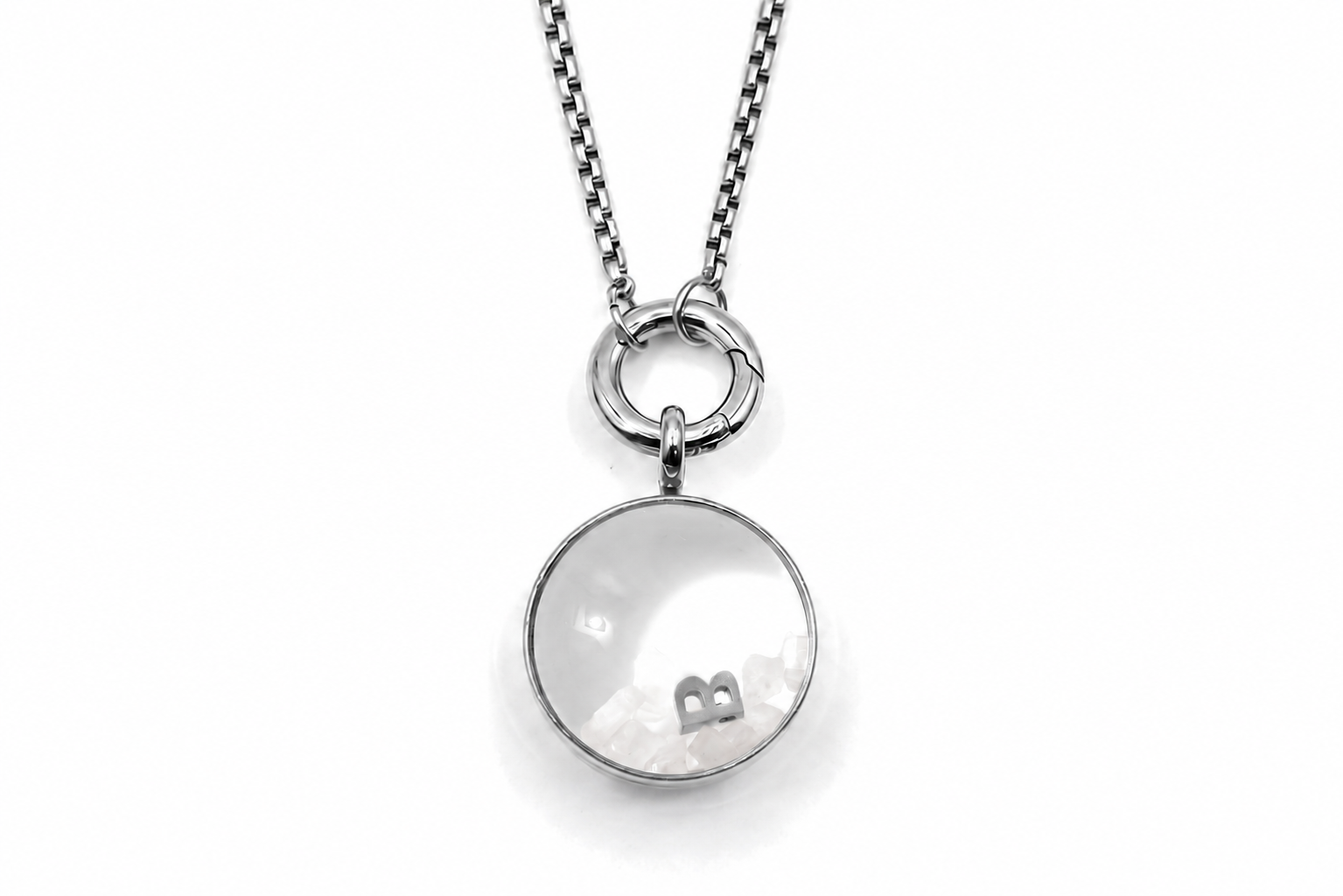 Leilani Midi Personalised Polished Steel Necklace