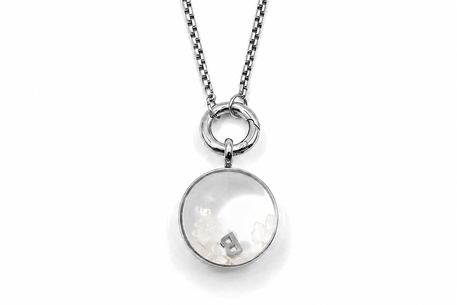 Leilani Midi Personalised Polished Steel Necklace
