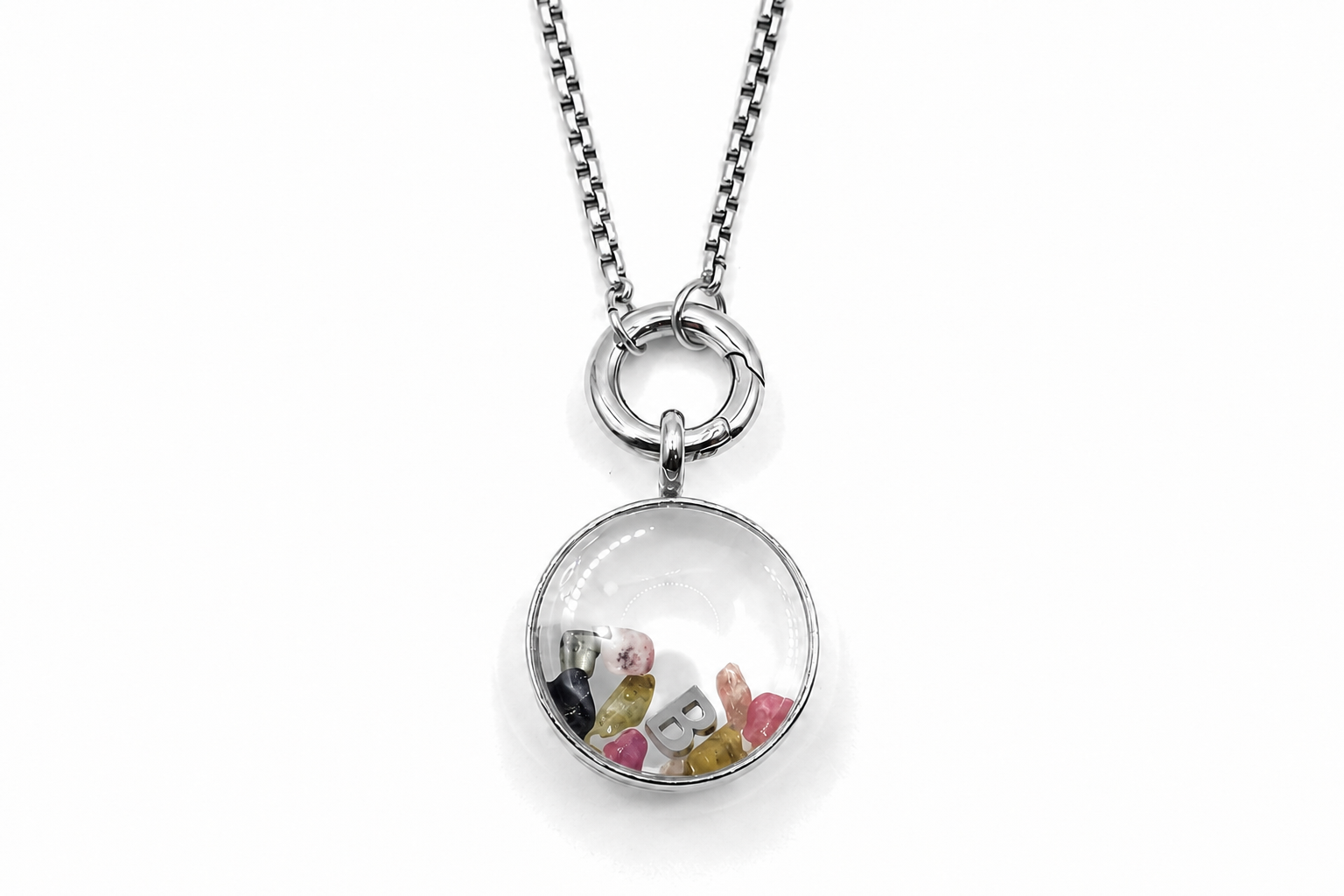 Leilani Midi Personalised Polished Steel Necklace
