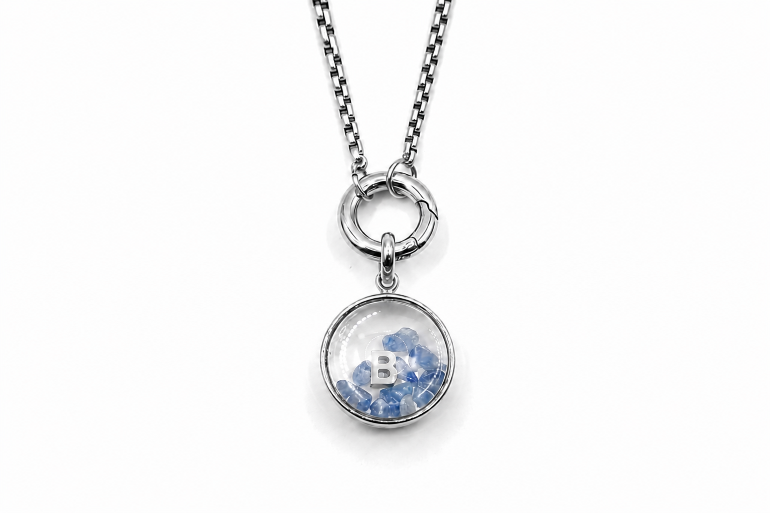 Leilani Mini Personalised Polished Steel Necklace
