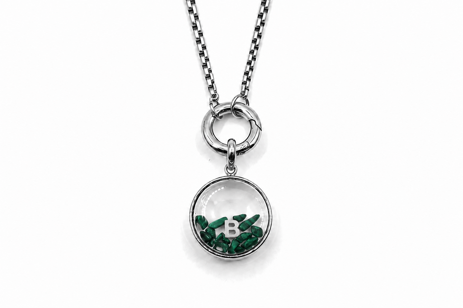 Leilani Mini Personalised Polished Steel Necklace