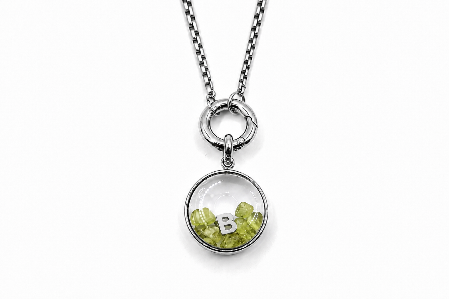 Leilani Mini Personalised Polished Steel Necklace