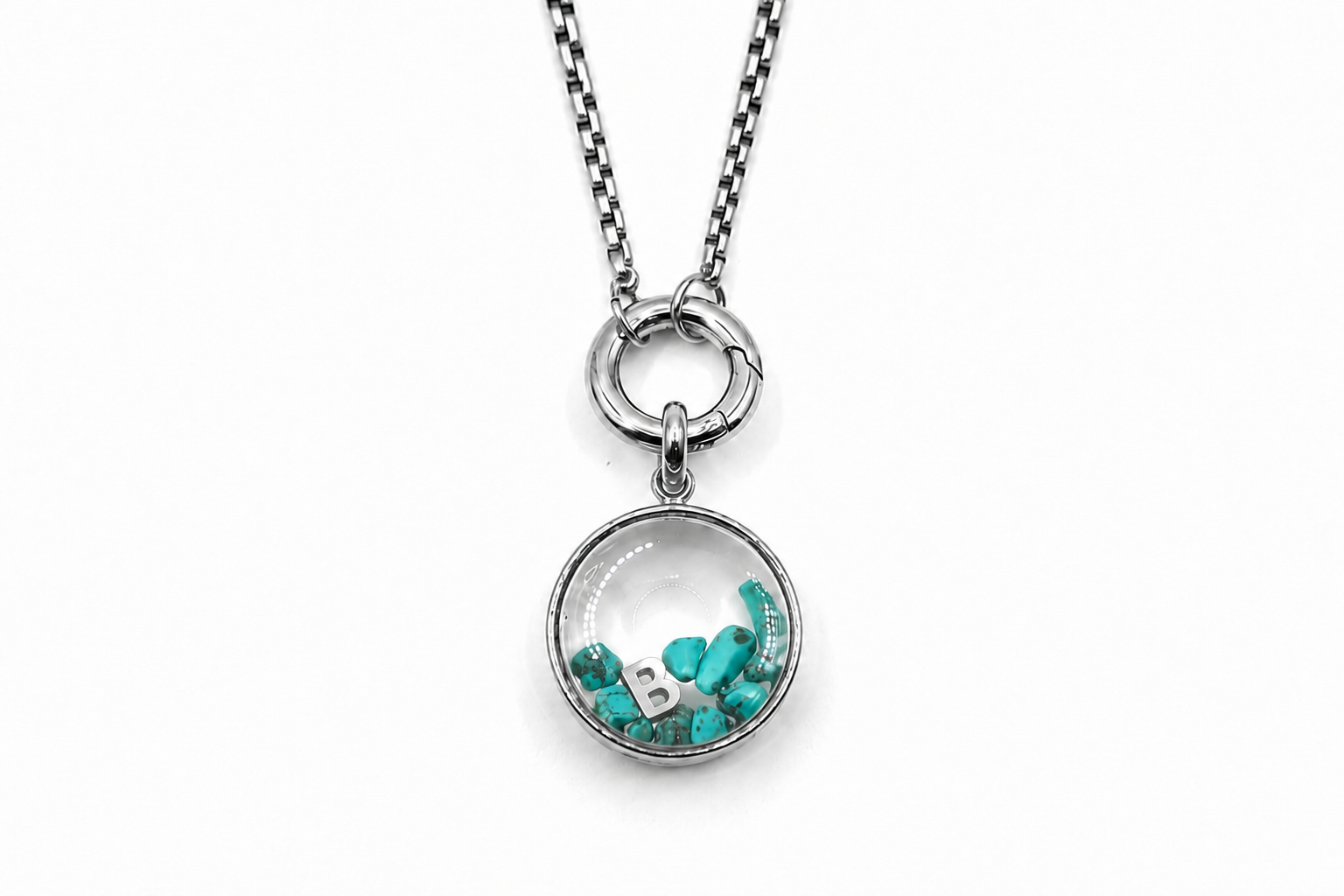 Leilani Mini Personalised Polished Steel Necklace