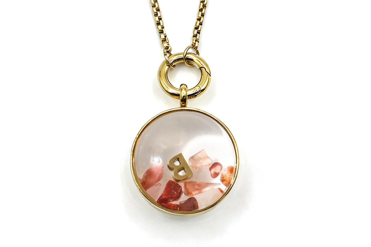 Leilani Locket gemstone_carnelian