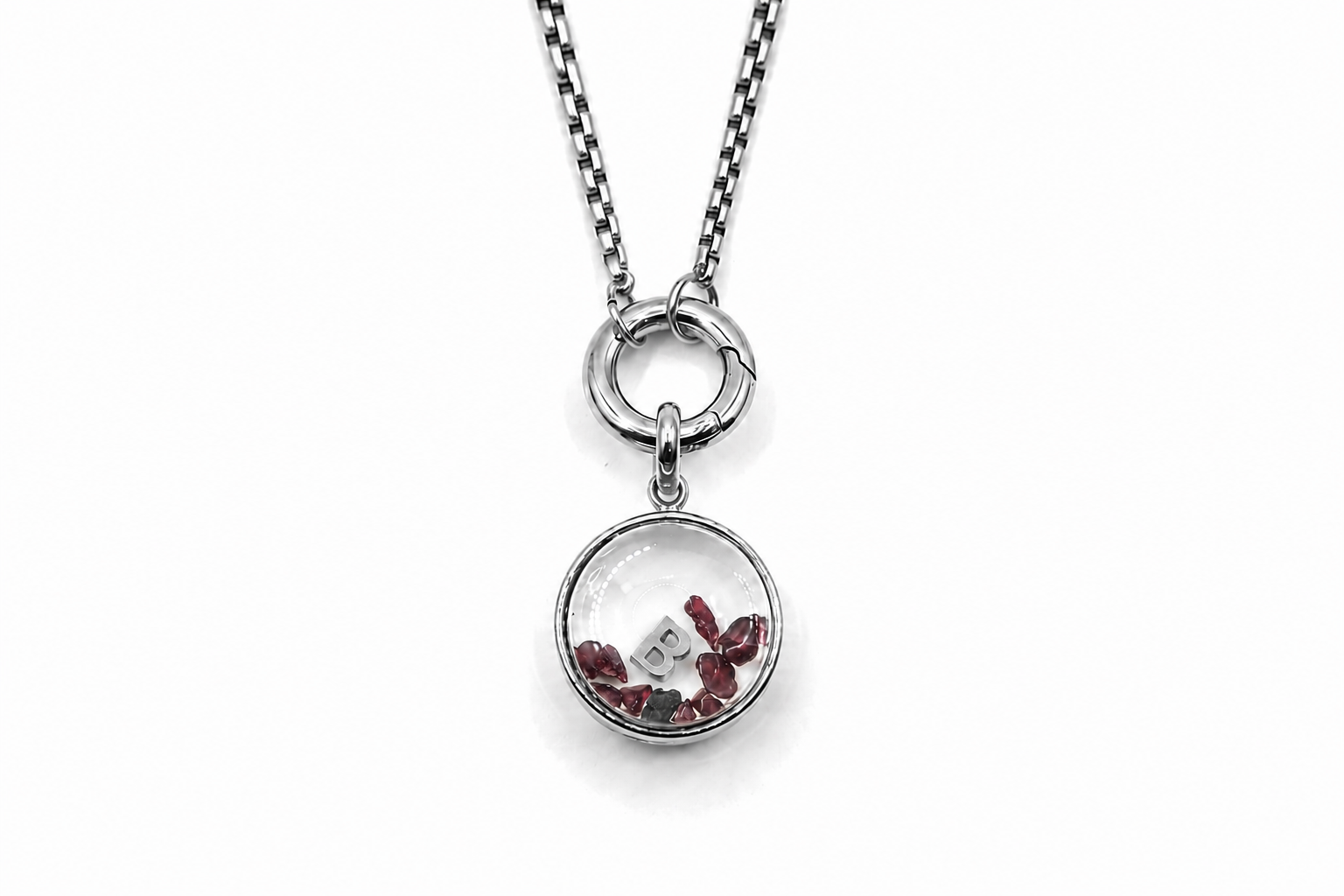 Leilani Mini Personalised Polished Steel Necklace
