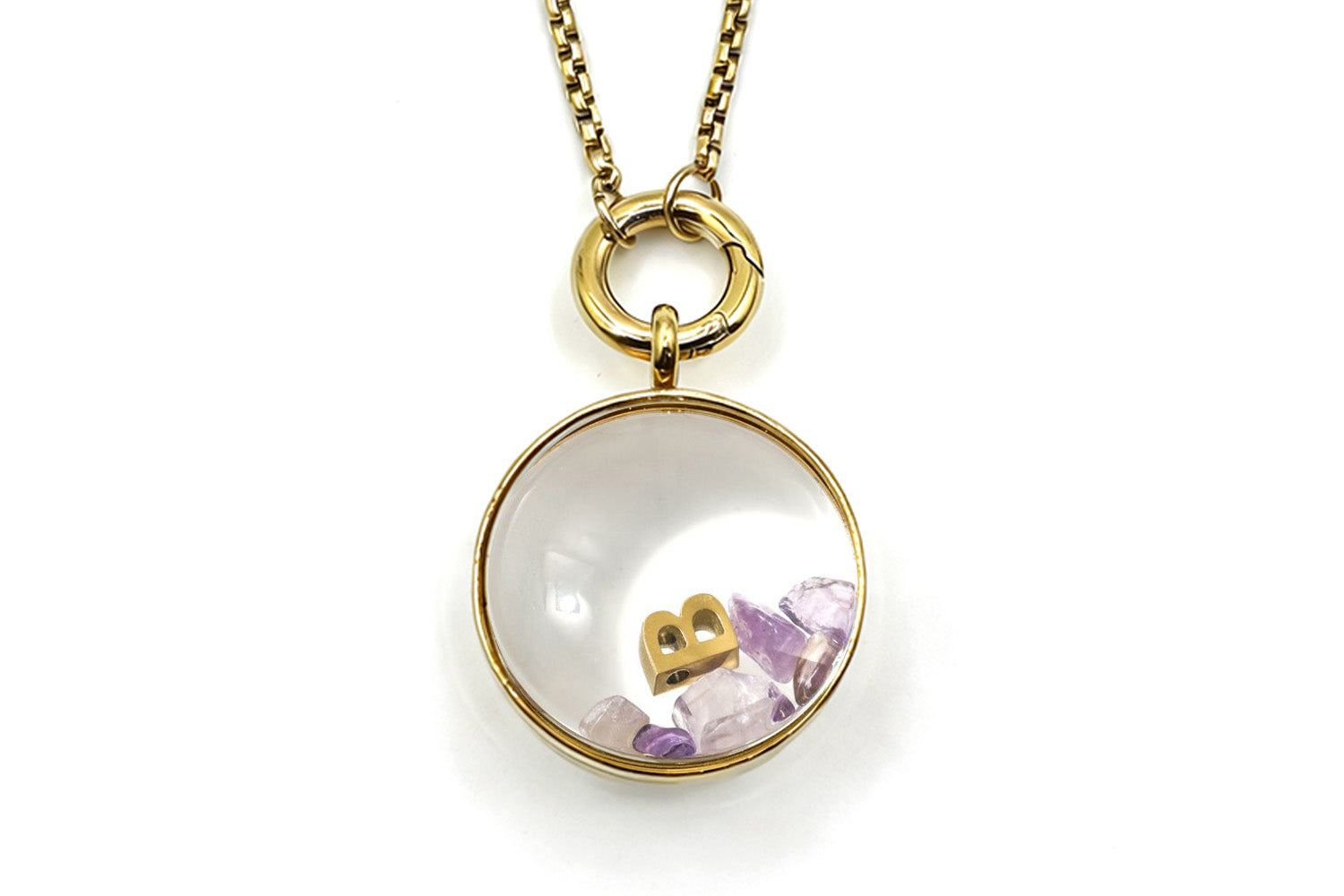 Leilani Locket Amethyst #gemstone_amethyst