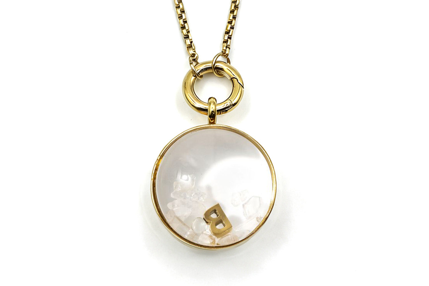 Leilani Locket #gemstone_rockcrystal