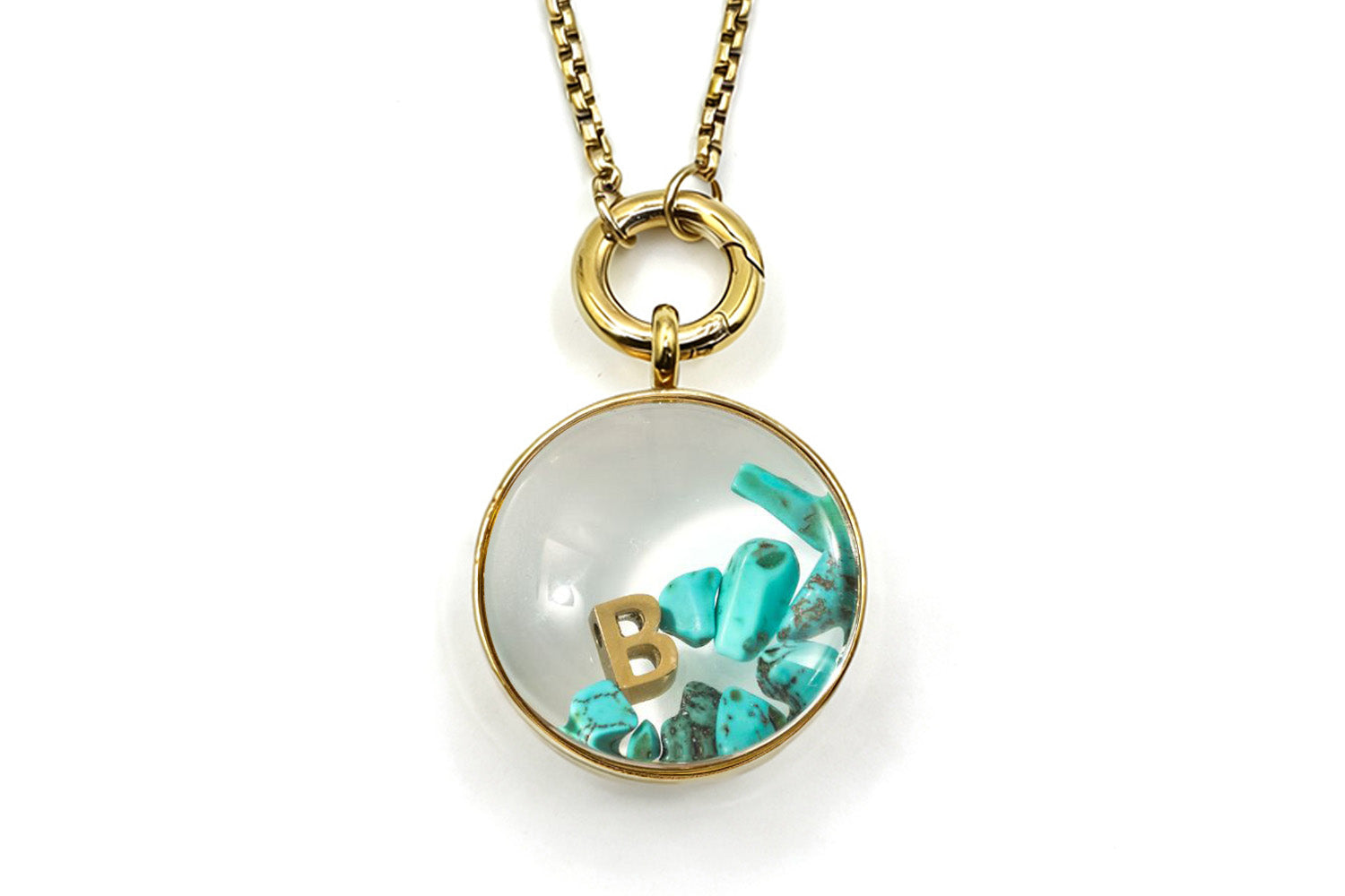Leilani Locket #gemstone_turquoise