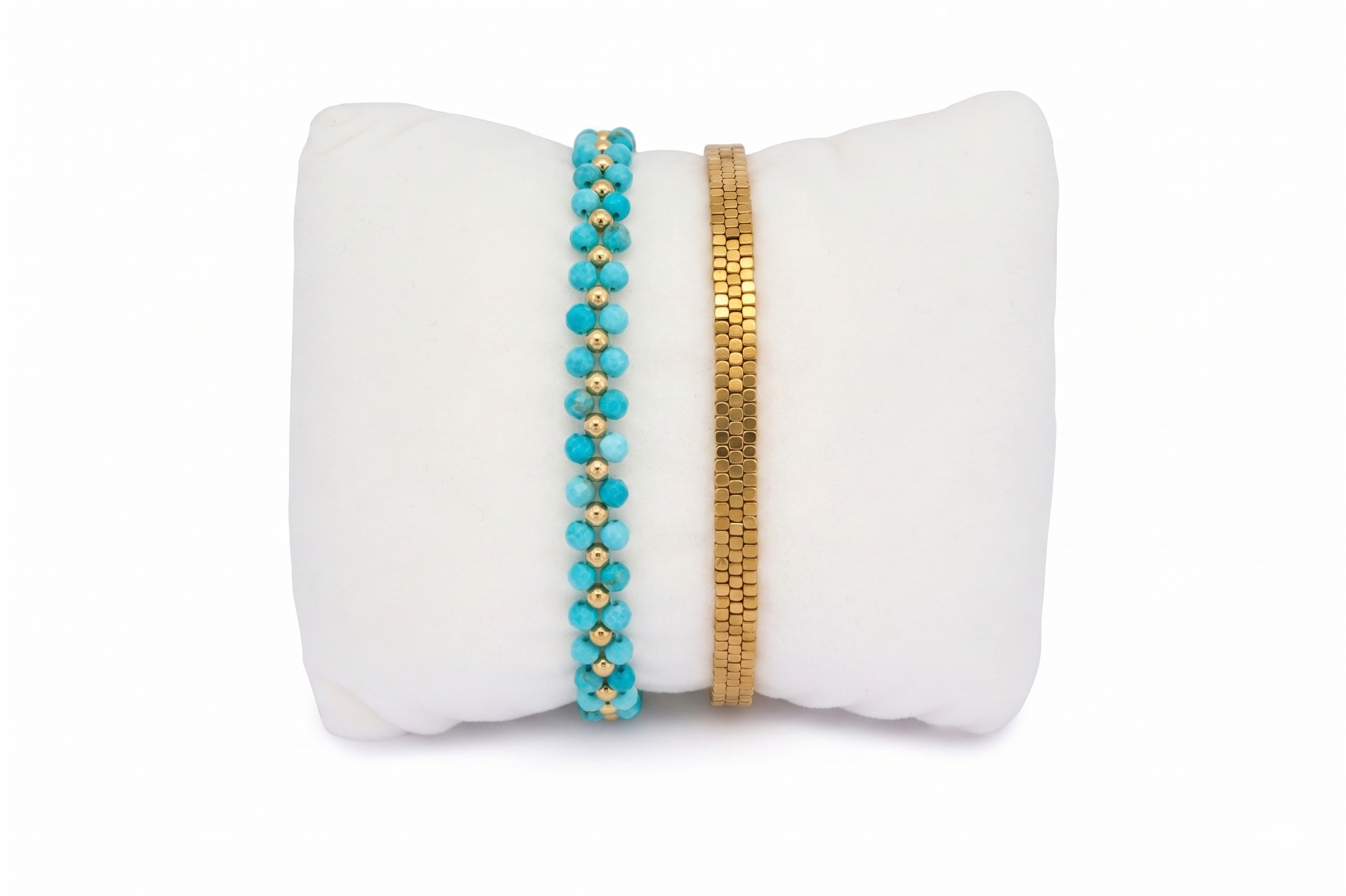 Yasawa Turquoise and Gold Stack - Boho Betty