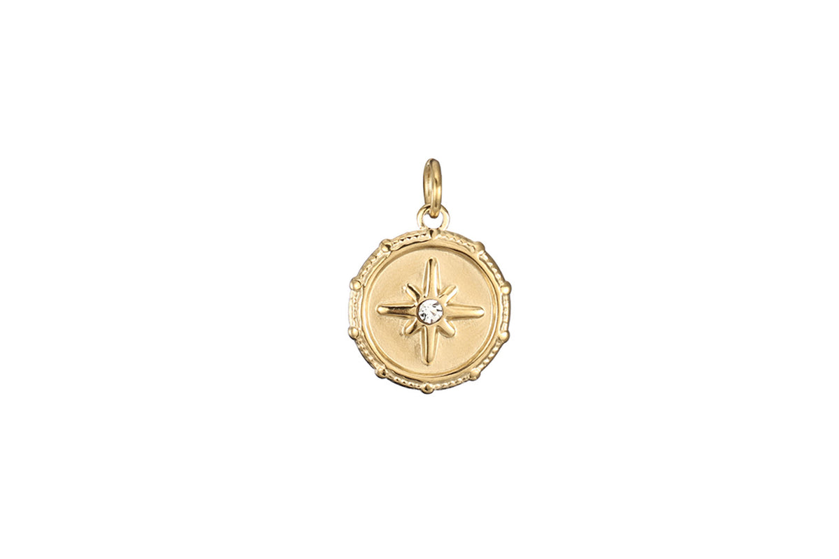 Oriana Compass Gold Charm