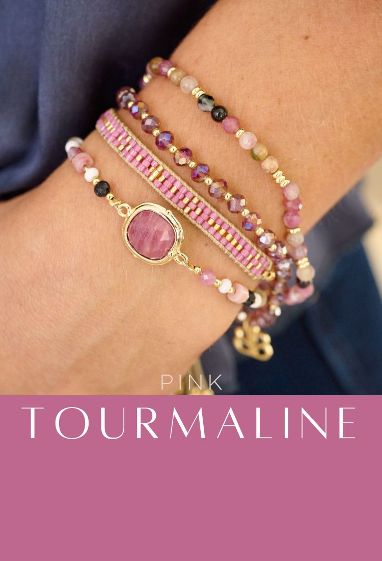 Discover the Pink Tourmaline Jewellery Collection, showcasing October birthstone pieces like bracelets and necklaces. The pink gemstone accessories offer elegance and wellness benefits, making them ideal for enhancing your style or as meaningful jewellery gifts.