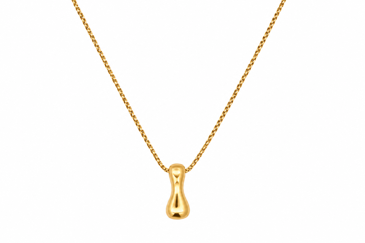 Sola Gold Initial Letter Necklace - I