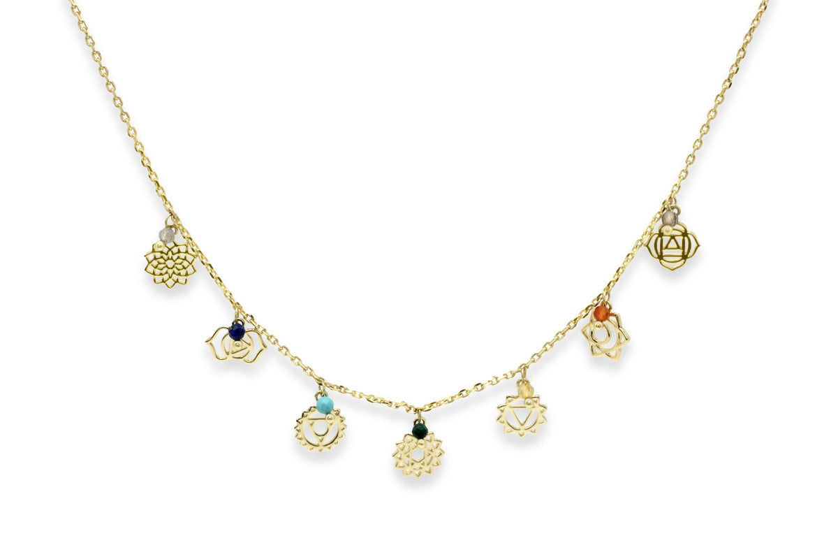 Spirit Gold Chakra Beaded Necklace
