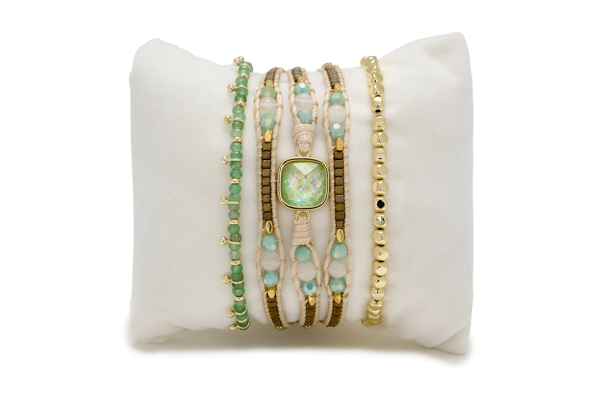 Marella Aqua Bracelet Stack