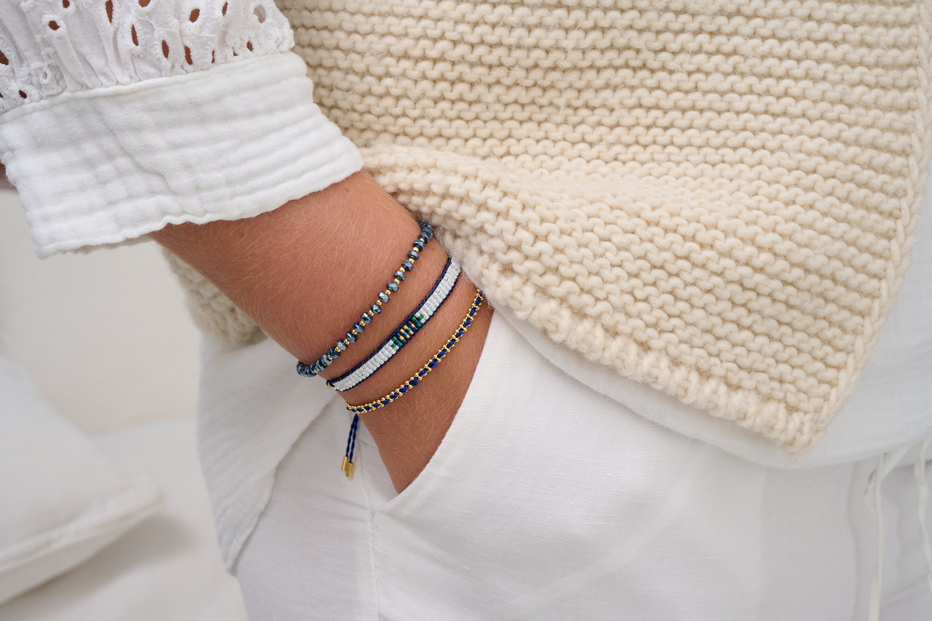 Fidda 3 Layer Bracelet Stack - Boho Betty