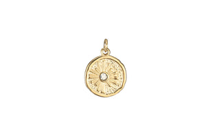 Twila Reversible Sun and Moon Gold Charm