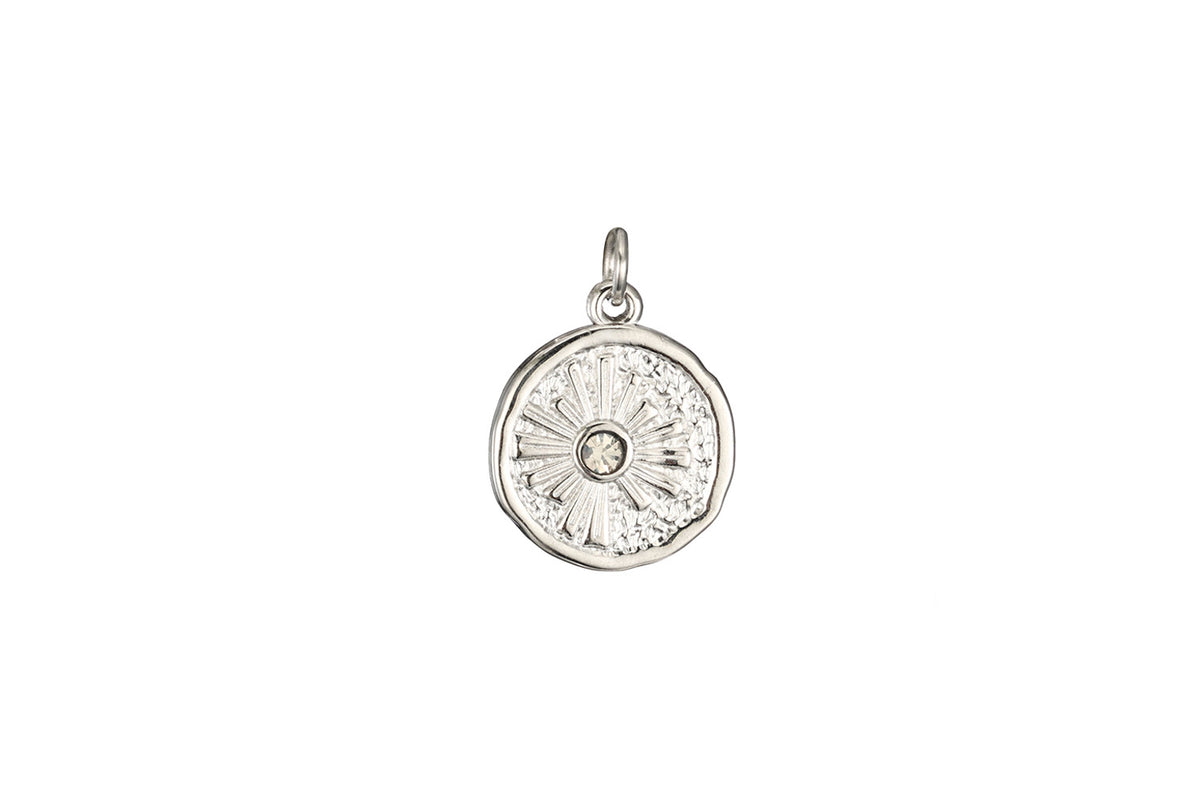 Twila Reversible Sun and Moon Silver Charm