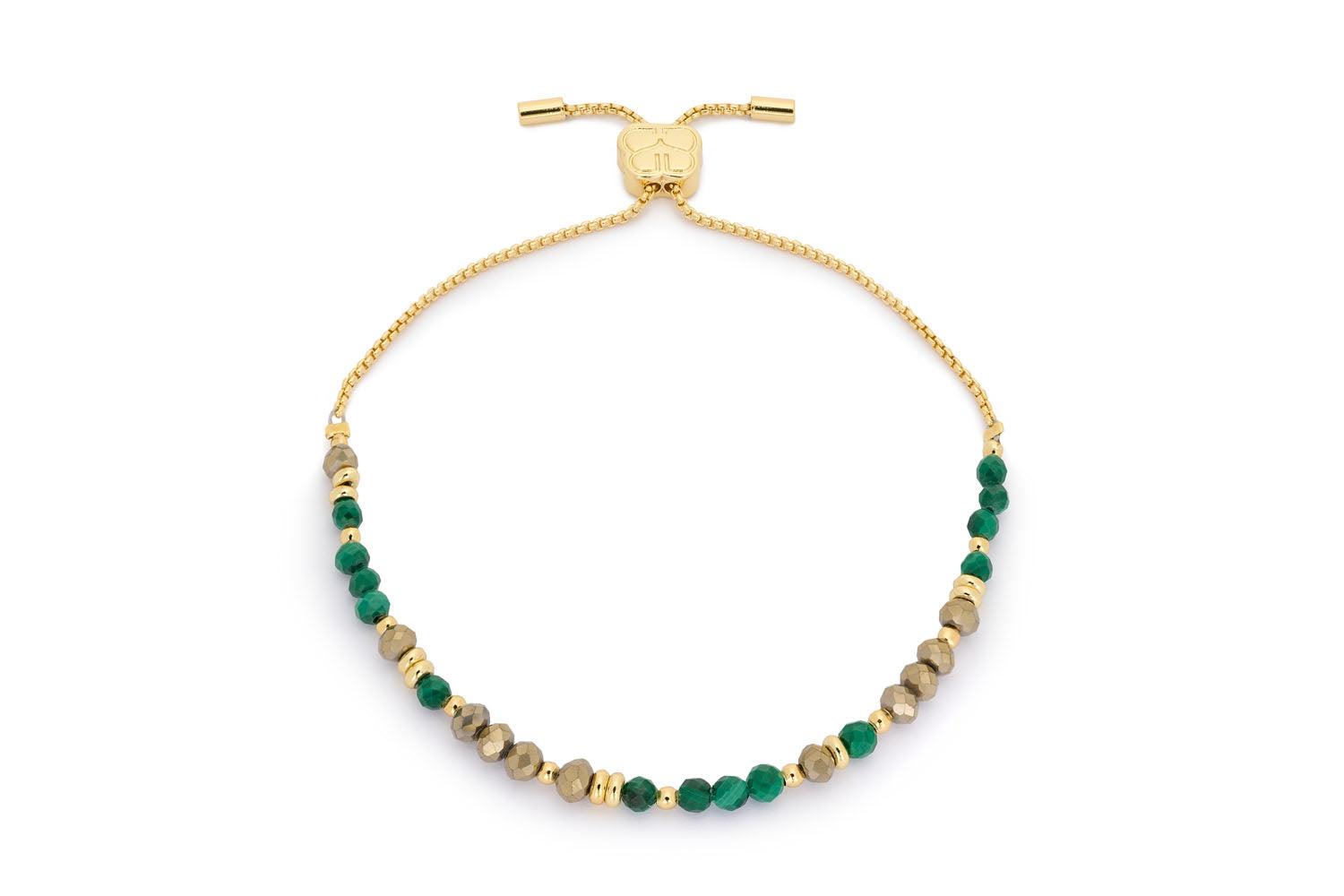 Emerald 3 Layer Bracelet Stack