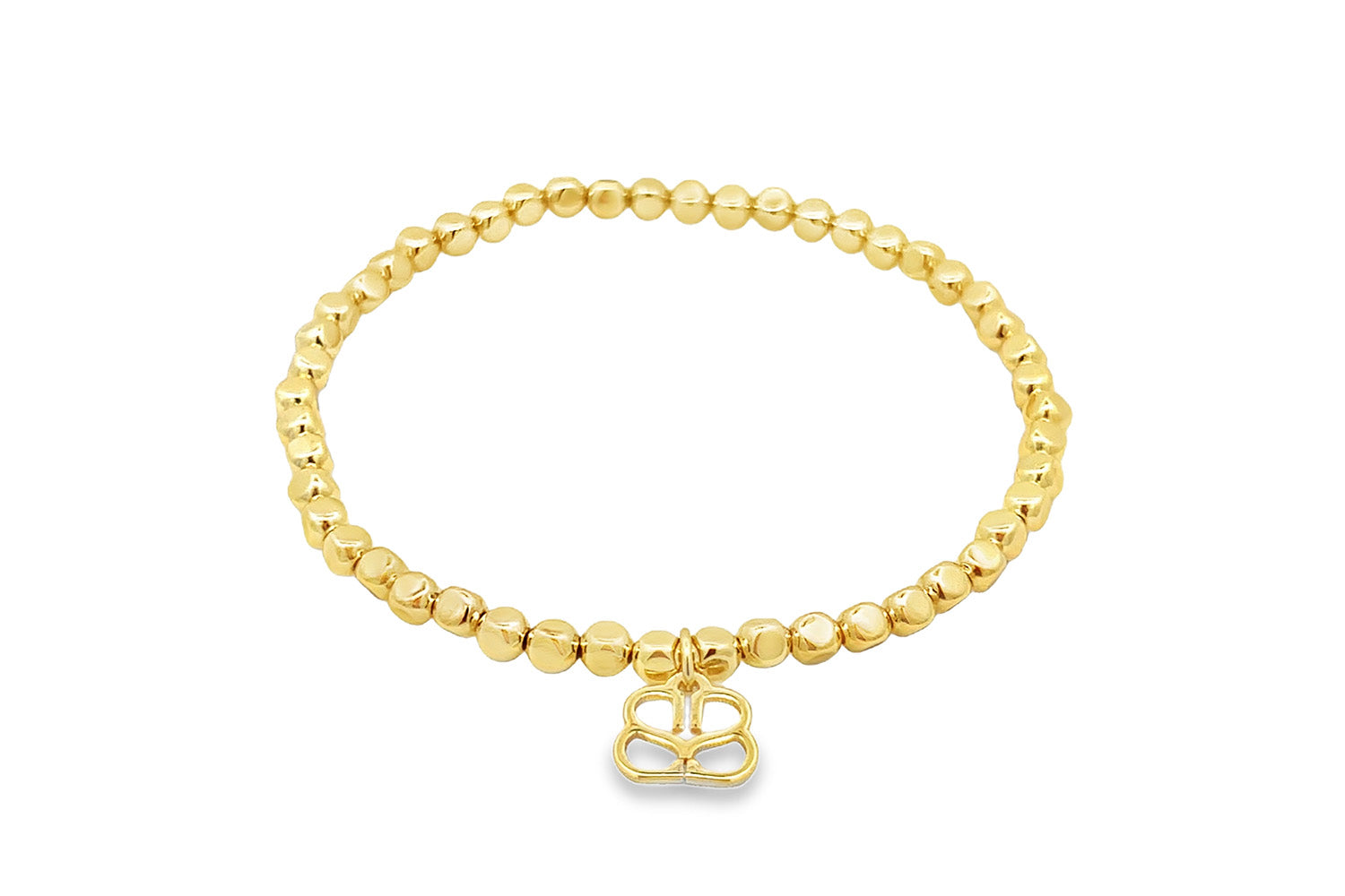 Add a golden glimmer to any Boho Betty stacking bracelet combination.